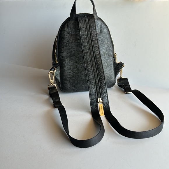 Michael Kors Erin Small Convertible Black Leather Backpack - Picture 8 of 13
